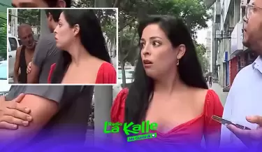 Andrea Luna recibe insultos en Miraflores.