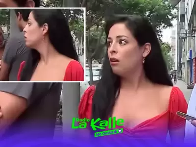 Andrea Luna recibe insultos en Miraflores.