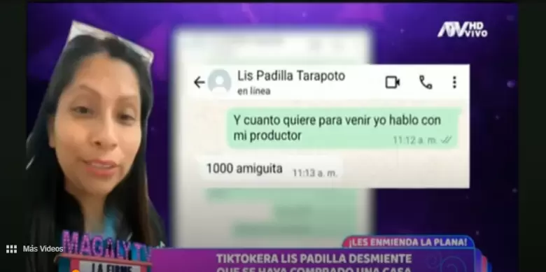 Lis Padilla y la cifra que cobra por presentacin