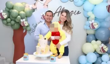 Brunella Horna y Richard Acua celebran 8 meses de Alessio