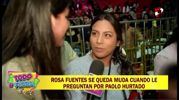 Rosa Fuentes sobre Paolo Hurtado. (Todo se filtra)