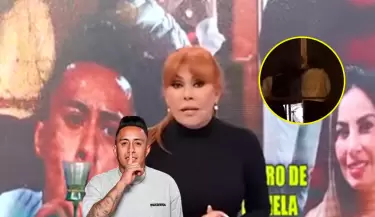 Christian Cueva criticado por Magaly Medina por orinar en la calle.