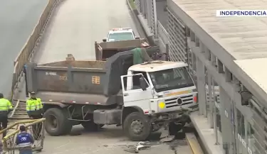 Accidente en el Metropolitano en la estacin Pacfico