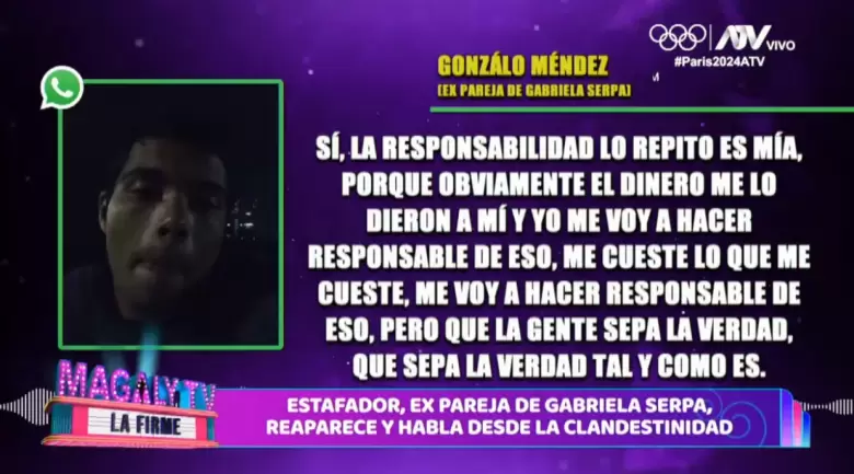 Declaraciones de Gonzalo Mndez