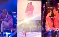 Su nueva pareja? Daniela Darcourt se bes con el bailarn Waldir Felipa en pleno concierto