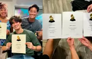 Kenyi Succar recibe certificado de nominacin a los Grammy por el lbum "Mimy & Tony"