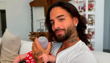 Maluma disfruta de su nueva vida como pap.