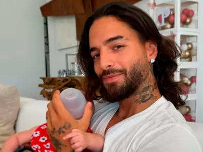 Maluma disfruta de su nueva vida como pap.