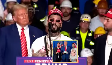 Anuel AA y Justin Quiles apoyan a Donald Trump y causan furor en redes.