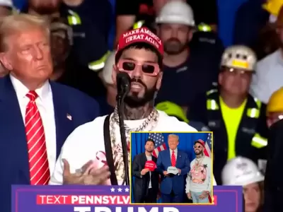 Anuel AA y Justin Quiles apoyan a Donald Trump y causan furor en redes.