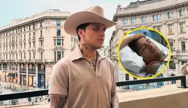 Christian Nodal internado de emergencia